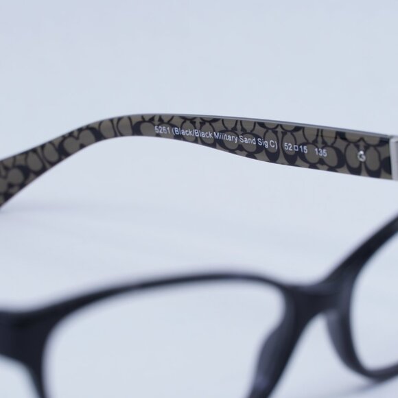 🕶️ New Coach HC6061 EMMA 5261 Eyeglasses - Black Frame 52mm - Picture 7 of 11